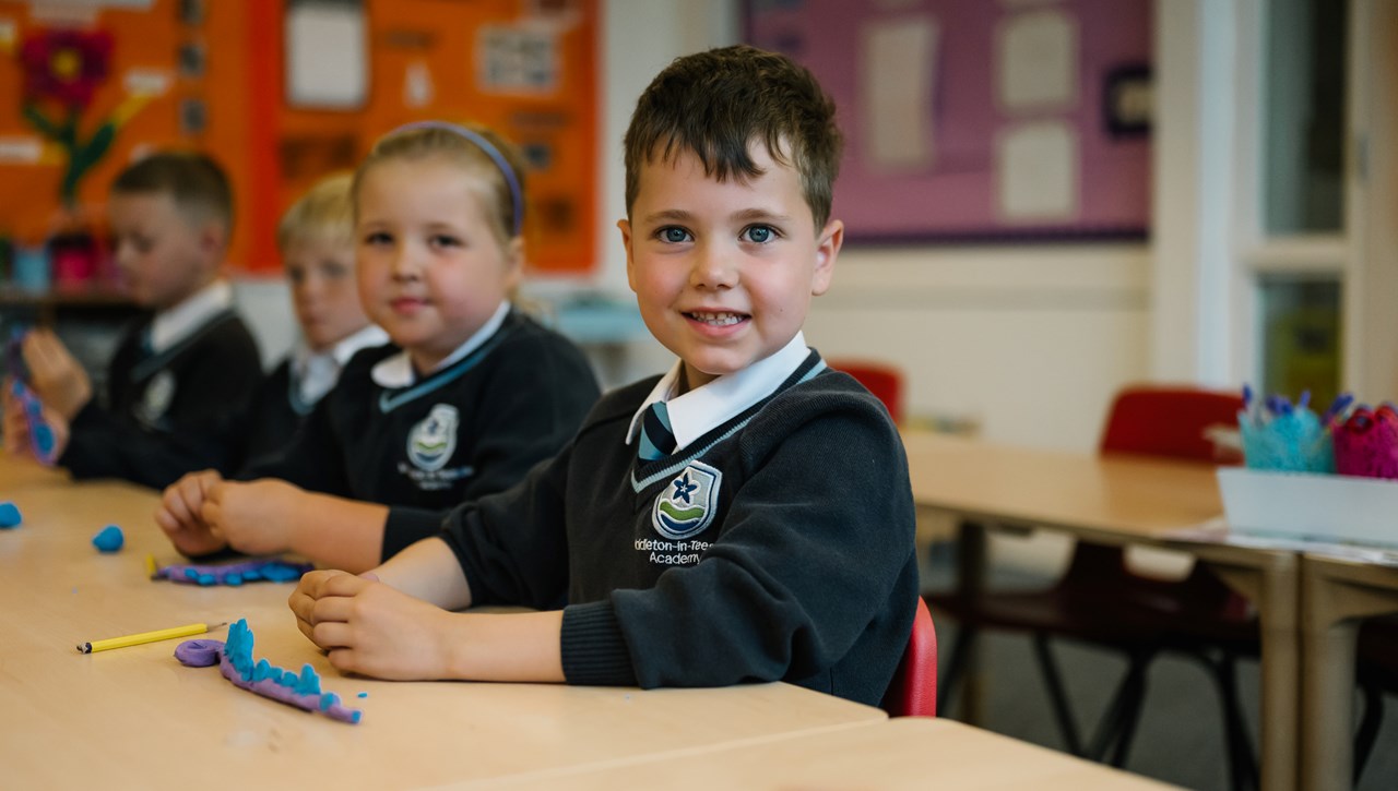 Pupils making models